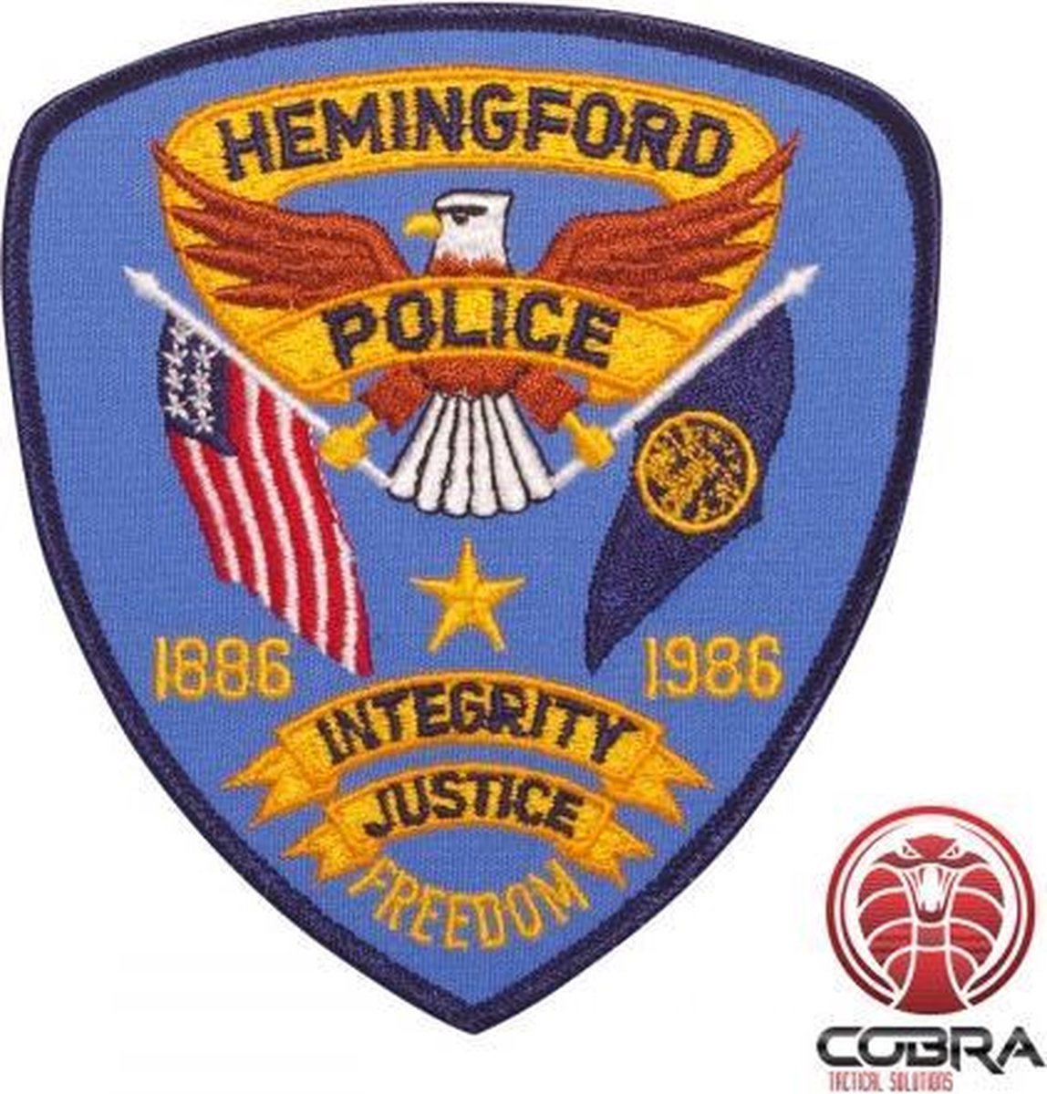 Hemingford Police geborduurde patch | Strijkpatches | Military Airsoft